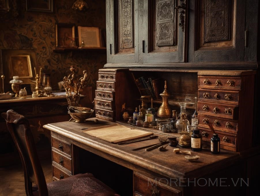 Không Gian Làm Việc Của Nhà Nghiên Cứu Đồ Cổ Đức...