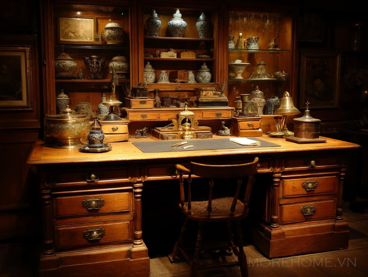 Không Gian Làm Việc Của Nhà Nghiên Cứu Đồ Cổ Đức...