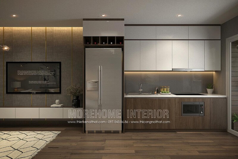 Tủ bếp gỗ công nghiệp đẹp được yêu thích nhất trong vài năm trở lại đây Tủ bếp gỗ công nghiệp và tủ bếp acrylic