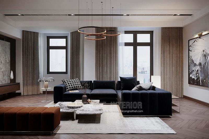 Sofa hiện đại đẹp cho biệt thự Vinhomes Imperia Hải Phòng