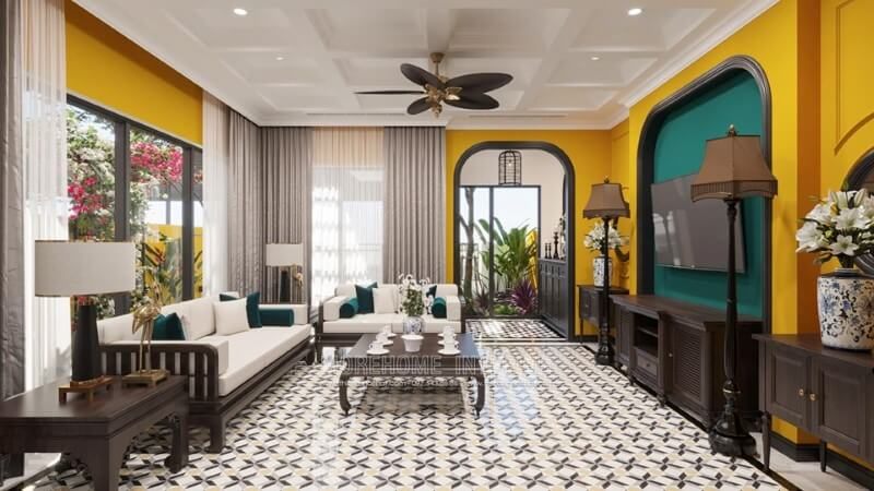 Nhà biệt thự này được KTS Morehome lấy cảm hứng thiết kế theo phong cách á đông truyền thống. Với thông điệp truyền tải đến là:
