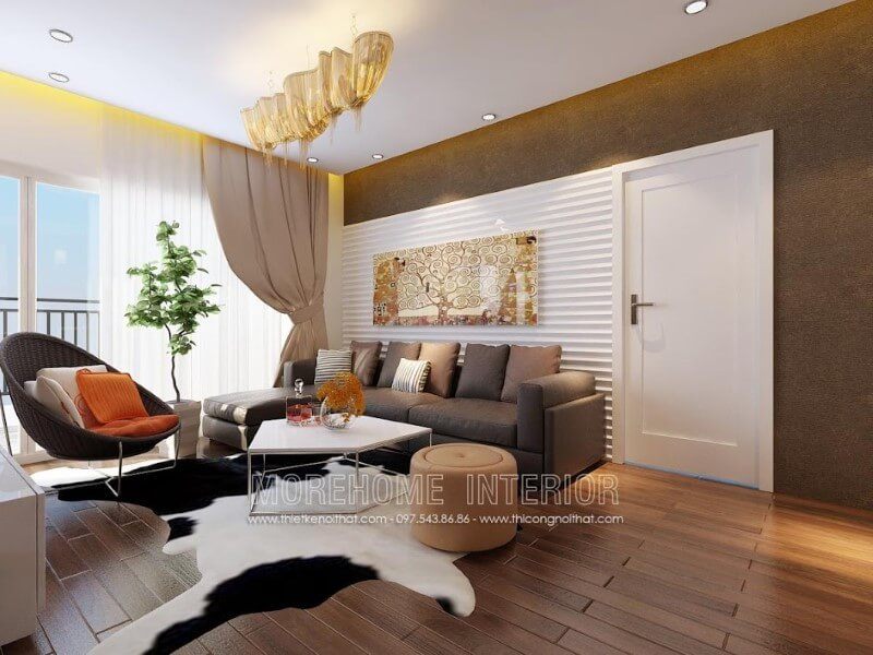 Bàn trà MH-HD012 gỗ công nghiệp phong cách hiện đại trang trí chung cư sắc sảo