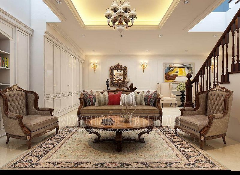 Moresofa đề nghị một mẫu Sofa tân cổ điển đẹp cho các loại nhà ở như căn hộ chung cư, biệt thự và nhà phố.